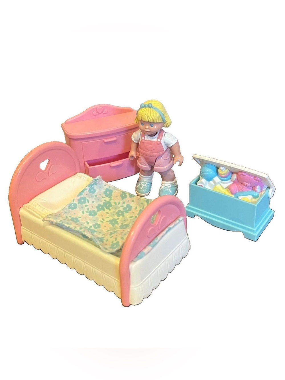 1994 Fisher-Price Loving Family Dream Dollhouse Girls Room #4621 Near Complete